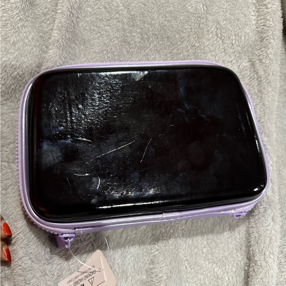 Justice Sport Black and Multicolor Zip Pouch - Picture 6 of 7